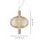 Riflesso Suspension 2L1 Amber Transparent Matt Gold 3 L2221 Ul-968327284-968327276-968327273