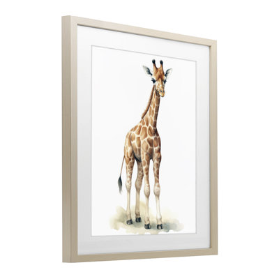 «Eloise Long Legs Giraffe», reproduction encadrée sous verre, conception de Ray Powers