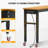 60" Adjustable Height Workbench with Power Outlets, Heavy-Duty Solid Wood Work Table
