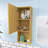 14 In. W X 12 In. D X 35 In. H Plywood Light Oak Linen Cabinet