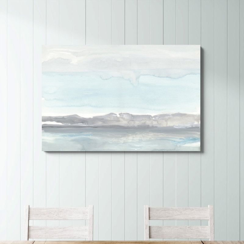 «Gray Horizon» par Rob Delamater, reproduction d'art sur toile tendue, H 32 po x l 48 po