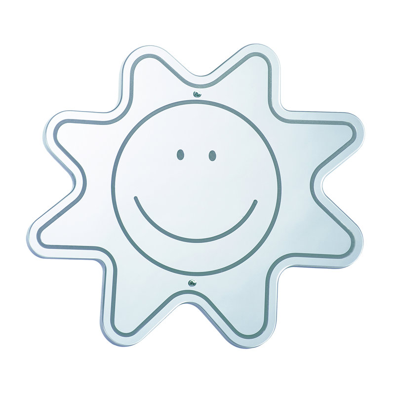 Miroir de visage souriant h 16 po x l 14 po, Visage souriant