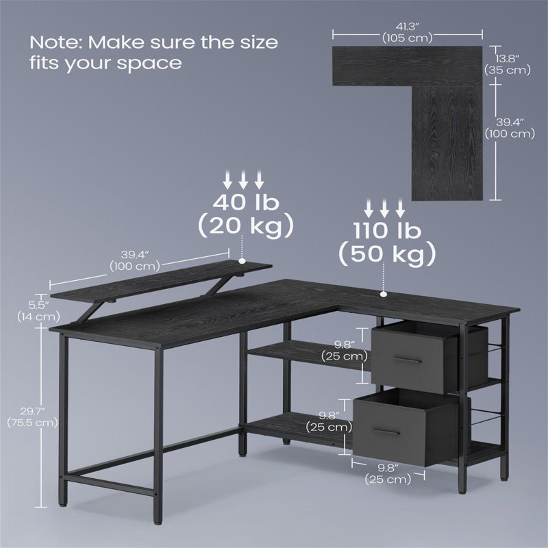 Metal Base Computer Desk