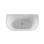 67  inch Freestanding Acrylic Bathtub in Glossy White