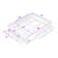 Lit plateforme en bois 6 tiroirs au design épuré-461776986-461776964