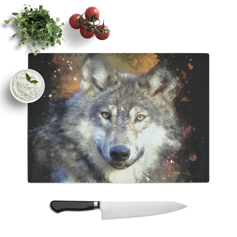 Wolf Vol.2 Chopping Board, 28.5cm W x 39cm L