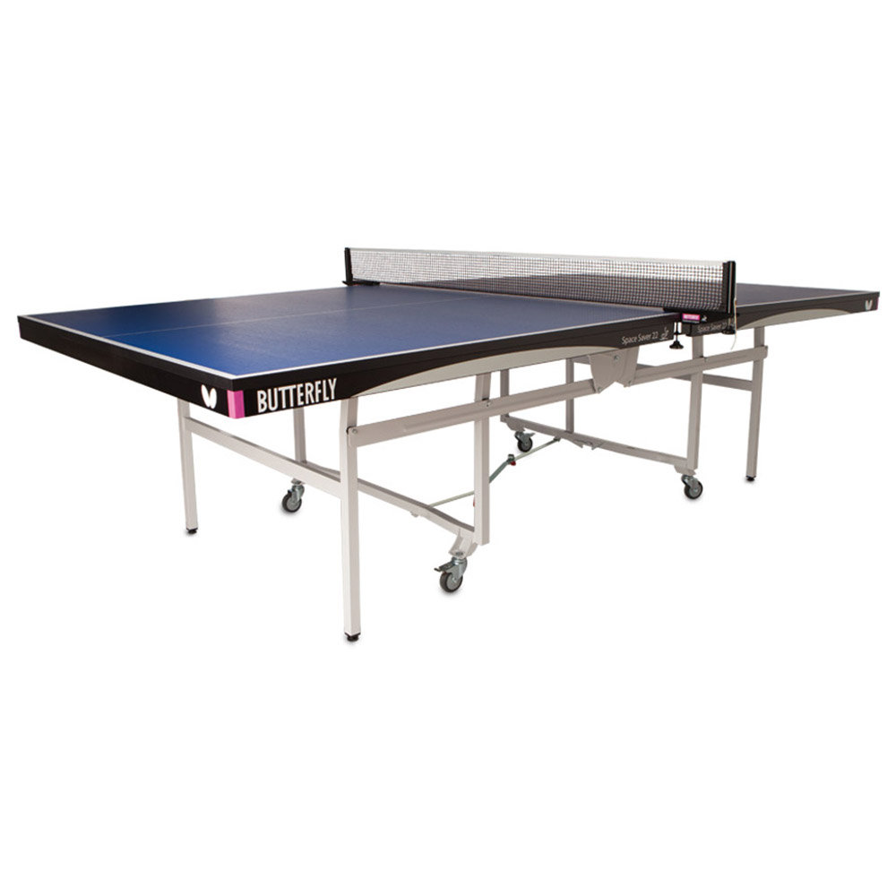 Butterfly Space Saver 22 Rollaway Regulation Size Foldable Indoor Table Tennis Table (22mm Thick) Butterfly Table Top