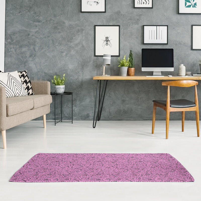 Tapis de zone rose classic, Rectangle 5 pi x 7 pi