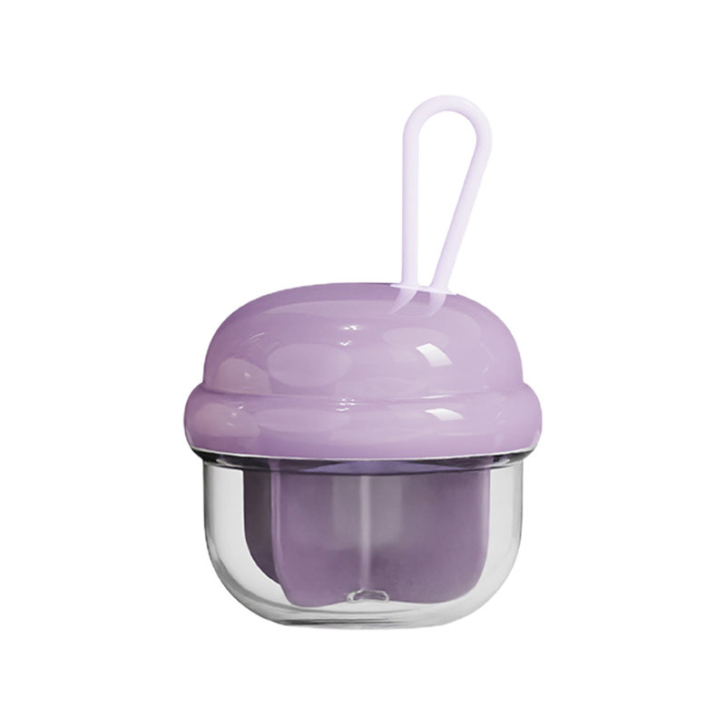 Mignon distributeur de pilules pour bouteille d'eau avec 4 grands compartiments, Mauve