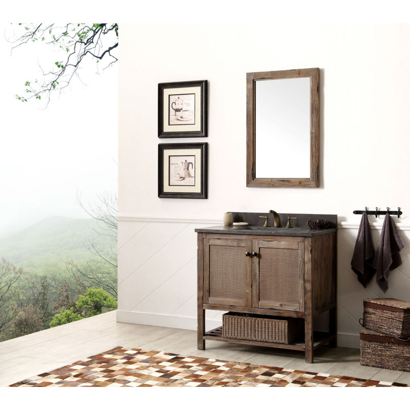 36'' Single Bathroom Vanity with Marble Top