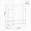Hall Tree 45cm Wide with Shoe Storage-1976395639