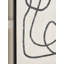 S/2 Black Squiggle Print Canvases With Black Frames - 2 Piece Single Picture Frame Print Set on Canvas