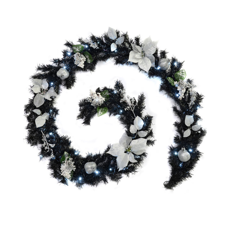 274.32cm Lighted Faux Garland with Lights
