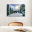 «Ski Away» sur toile-65415400