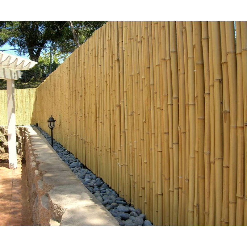 Backyard X-Scapes 4-ft x 8-ft Bamboo No Dig Fence Panel