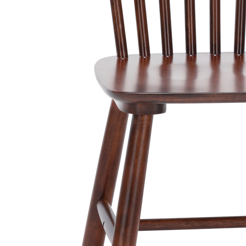 Chaise d'appoint en bois massif Chesley, Noyer