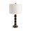 Sagebrook Home 27X14" Stacked Marble Lamp With 2 Pulls, Black/Gold