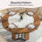 47" Round Dining Table, Wood Circle Traditional Dining Room Table for 4, Walnut