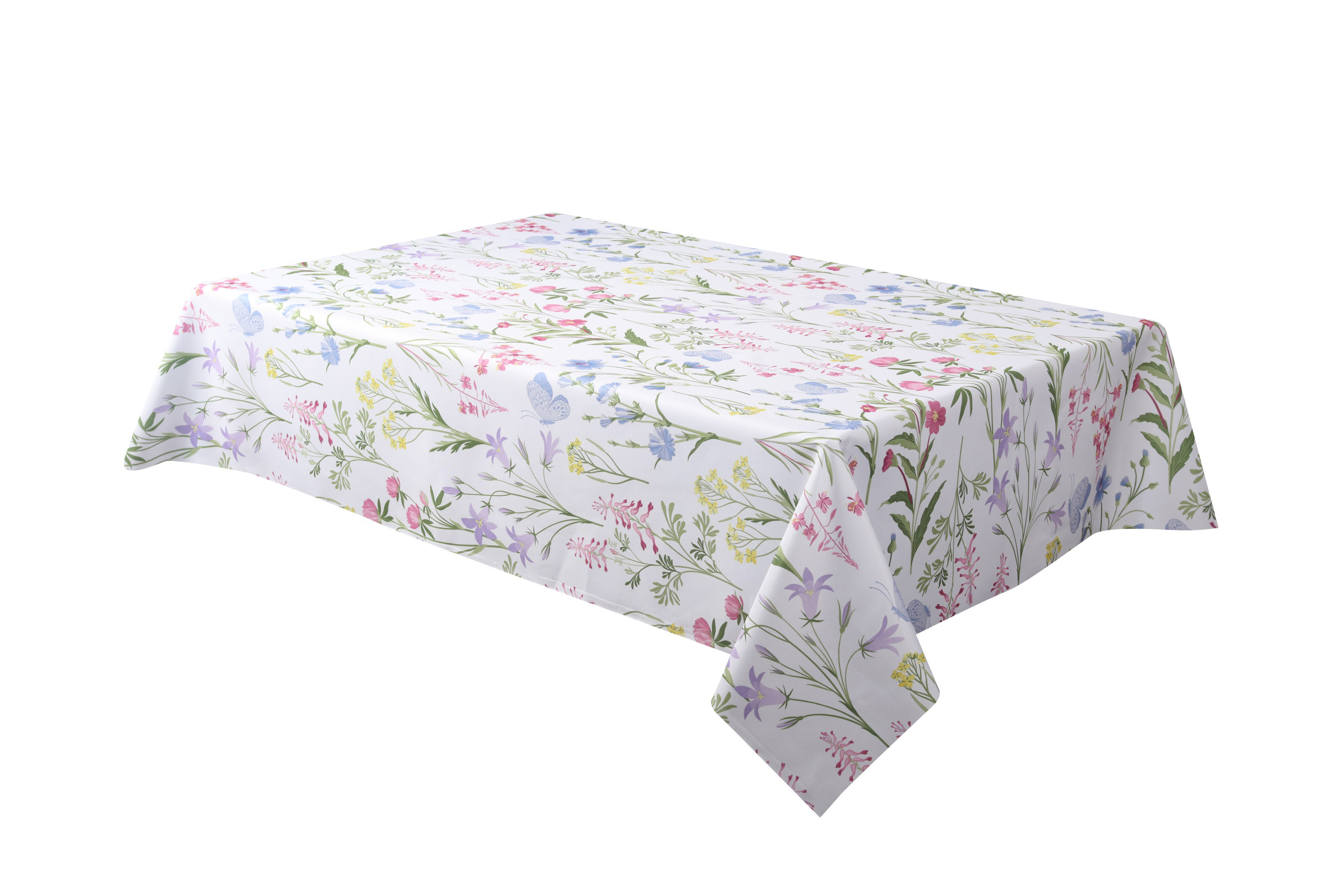 Red Barrel Studio® Blewett Rectangular Floral Polyester Tablecloth ...
