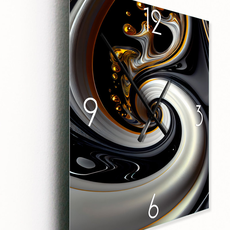 VI - Horloge murale moderne abstraite, H 32 po x l 16 po x P 1 po