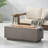 Rectangular MgO Concrete Propane Fire Pit (Tank Cover not Included)-107089615