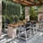  Outdoor HDPE Adirondack Chairs / Patio Bar Stools-328713552