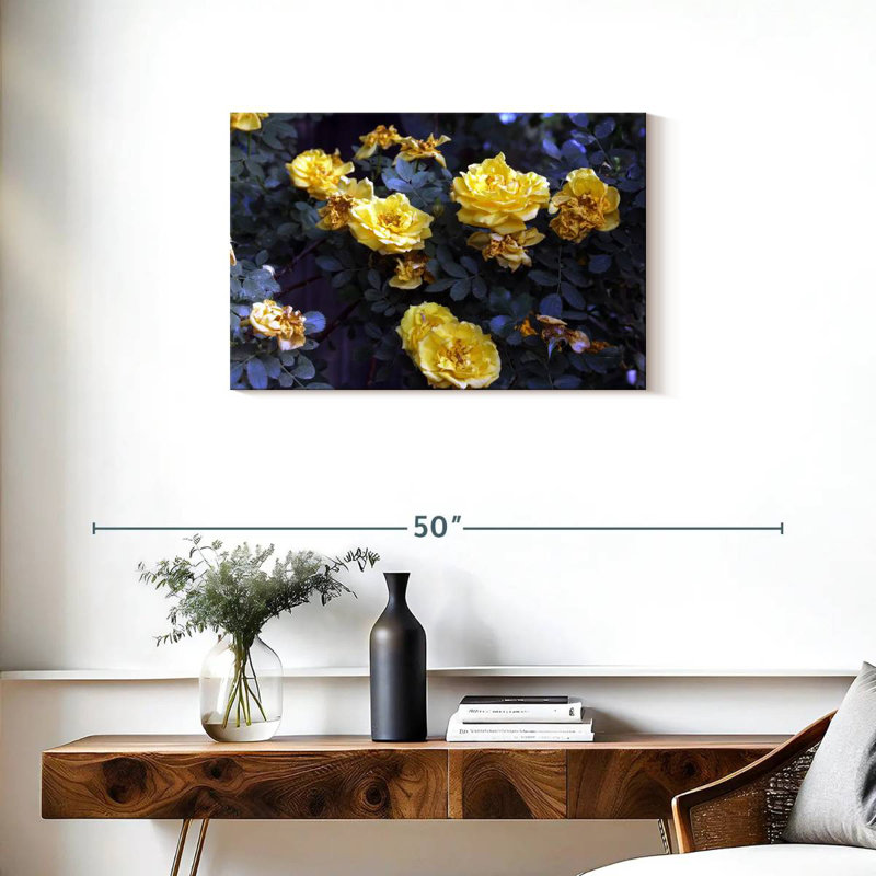 Bouquet de roses jaunes Harnek, H 20 po x l 30 po