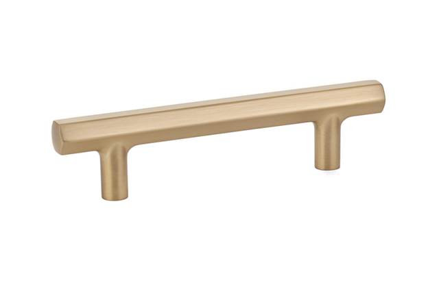 Mod Hex Cabinet Pull, Satin Brass, 3.5"