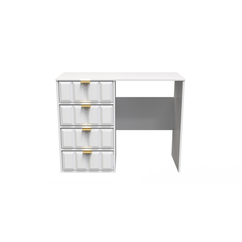 Alcimon 4 Drawer Vanity, White