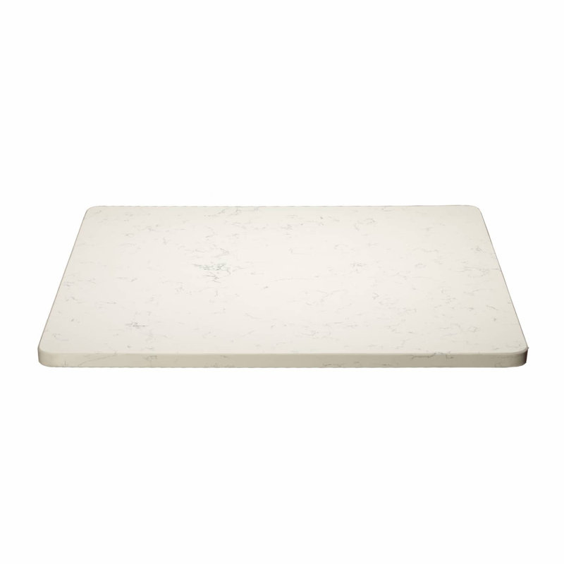 Plateau de table carré biseauté, H 0,75 po x l 24 po x P 24 po