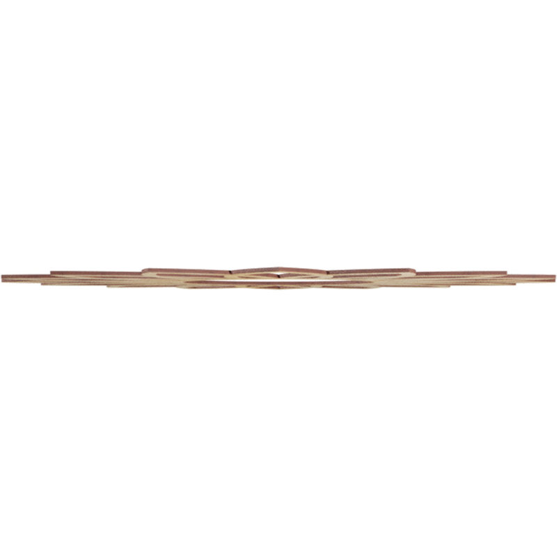 Médaillon de plafond en bois Daisy, H 36 po x l 36 po x P 0,25 po, Noyer blanc