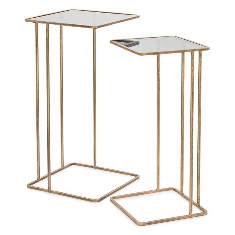 Syann 12'' Glass Top Console Table, Smoke
