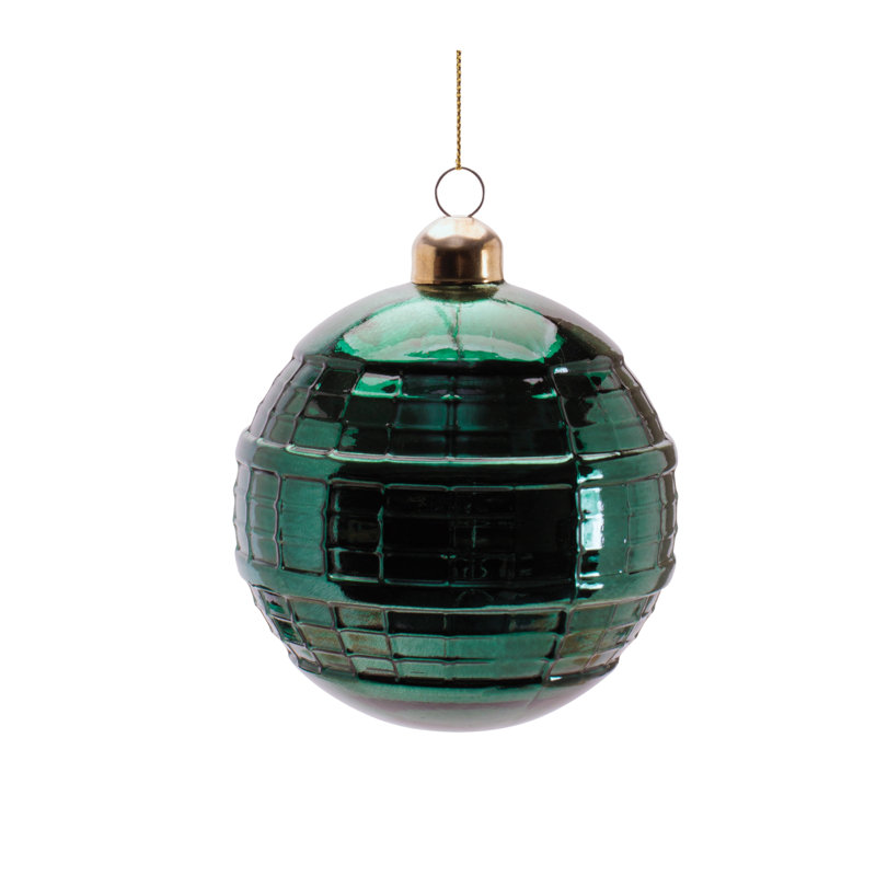 Ensemble de 4 boules en verre, Vert
