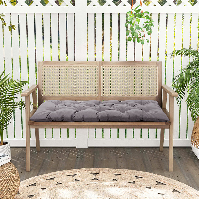 Outdoor Seat Cushion, Dark Grey