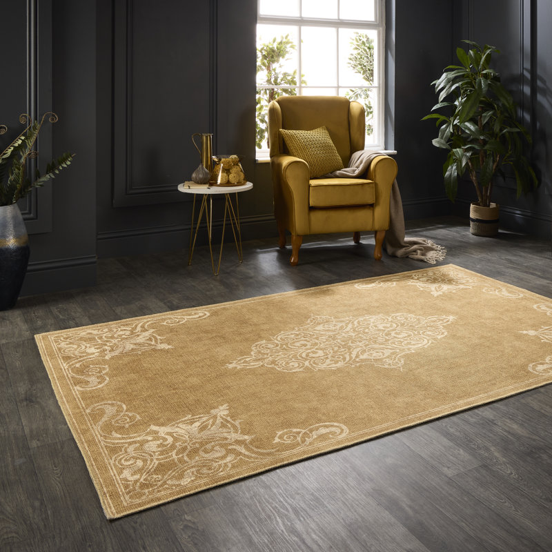 Geometric Digitally Printed 100% Polyester Area Rug, Rectangle 152 x 230 cm