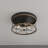 Richert 4-Light Farmhouse Dimmable Caged Flush Mount Light Fixture
