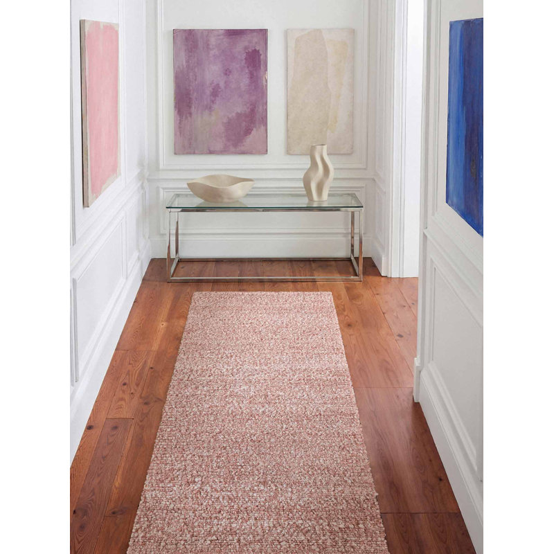 Despoina Hand Woven Area Rug, Red, Runner 80 x 300 cm