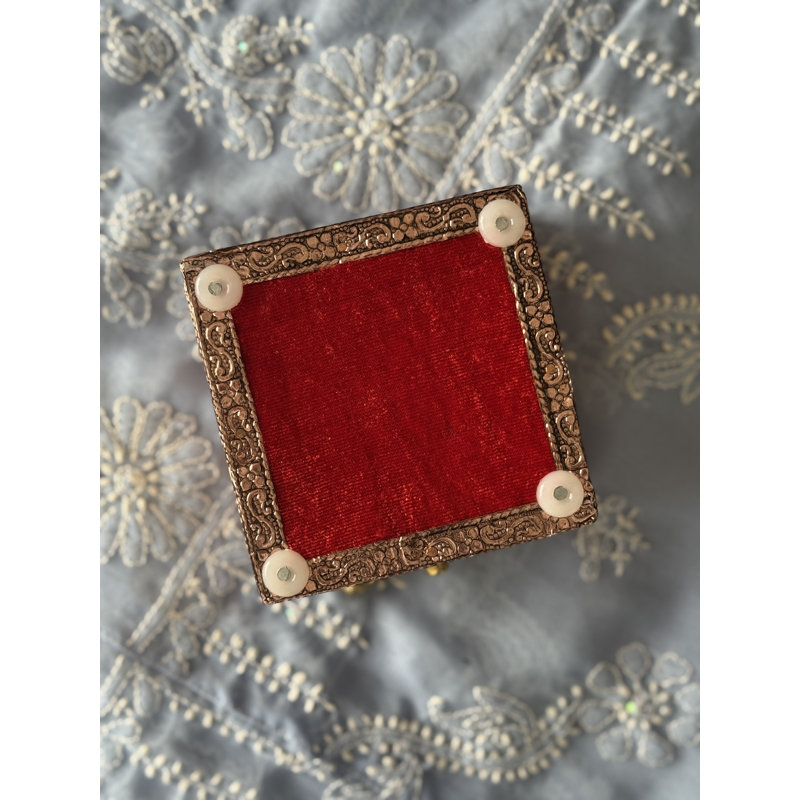 Metal Jewellery Box + Vintage