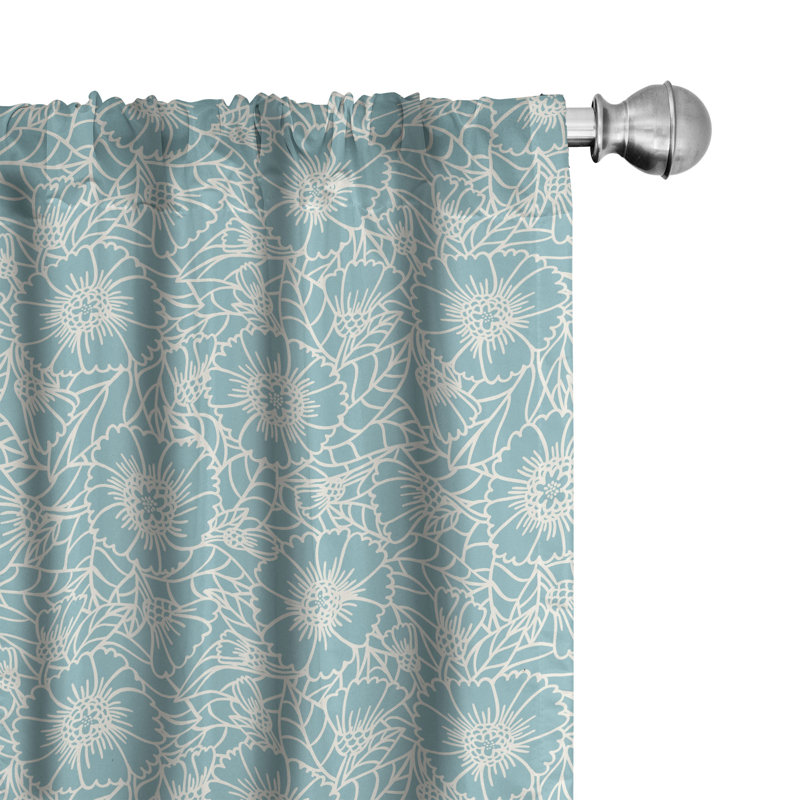 Rideaux 4 panneaux East Urban Home, L 56 po x L 84 po