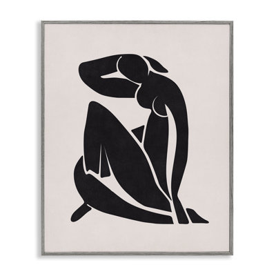 Art bohème Mid-Century Mid-Century encadré par Nataly White