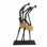Latest Design Modern Sculpture Characters Abstract Styling Hotel Home Furnishings Living Room Metal Black Decoration Ornaments