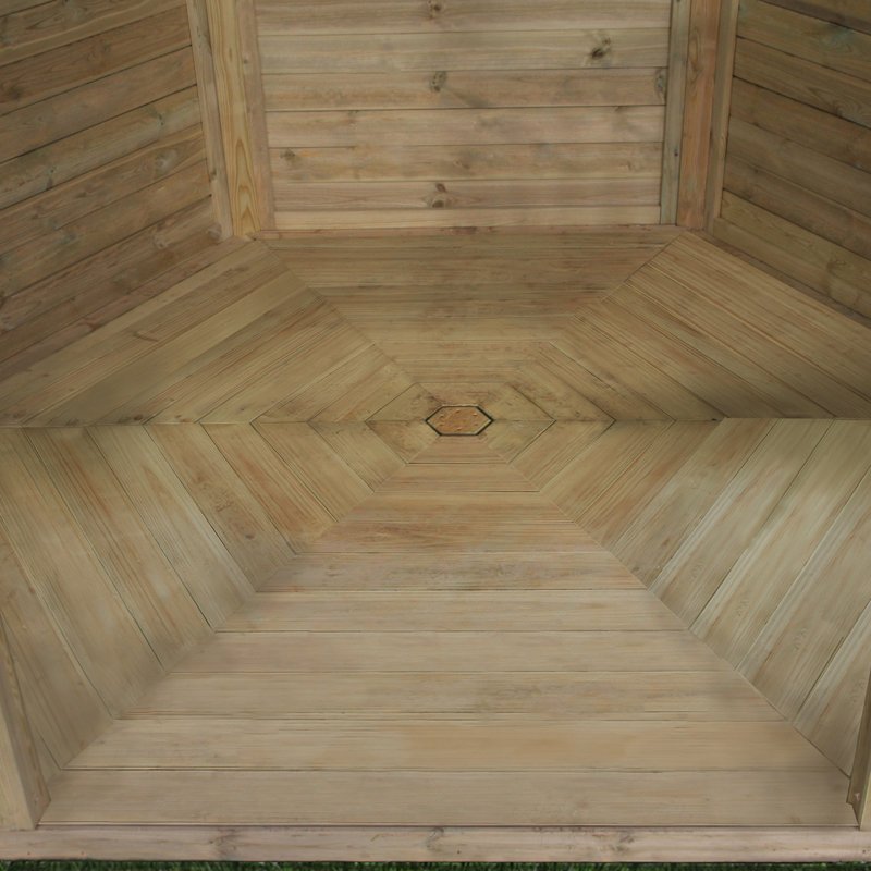 Strongsville 2.6m x 2.6m Solid Wood Patio Gazebo