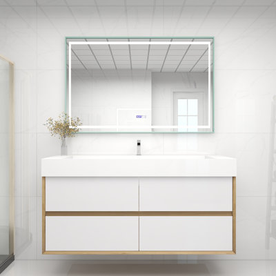Meuble-lavabo mural simple 60 po