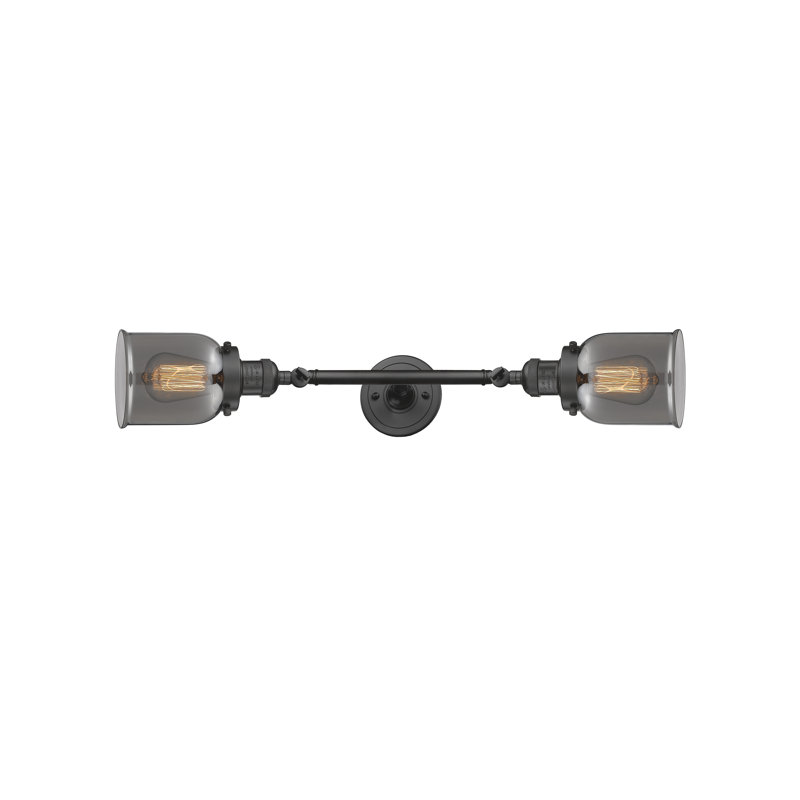 Latta 2 - Light Dimmable Vanity Light, LED, Oil Rubbed Bronze, Plated Smoked