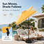 Parasol de marché solaire pour terrasse avec inclinaison et manivelle 10 pi.-747215604