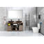 Miroir de salle de bain 72 x 36 pouces à DEL avec façade et rétroéclairage, miroir de meuble-lavabo mural, anti-buée, mémoire, 3 couleurs, réglable en continu-1446776220