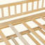 Lit en bois avec lit gigogne simple