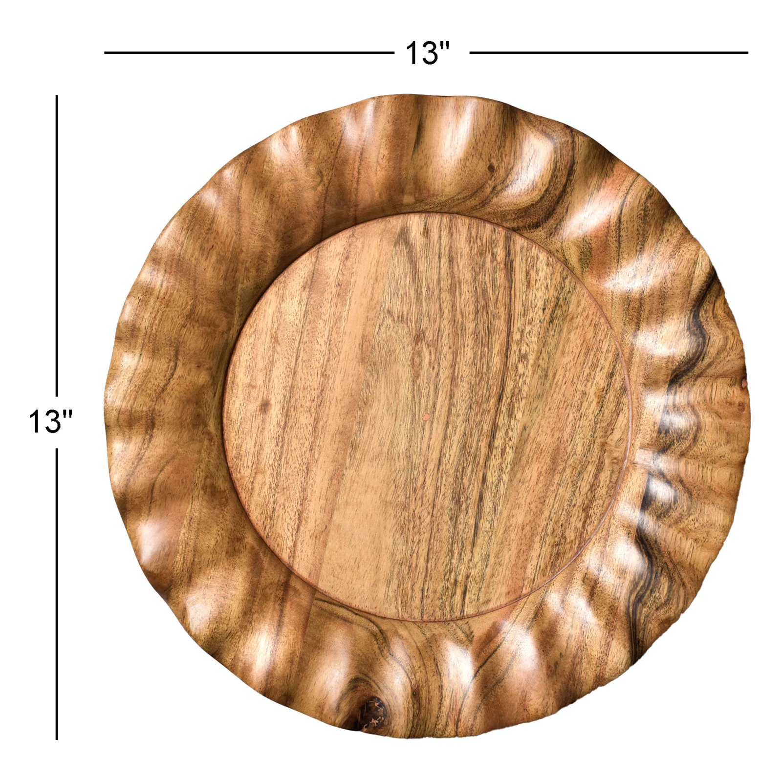 Round Wood Platter