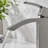 Brushed Nickel Bathroom Faucet,Faucet For Bathroom Sink, Single Hole Bathroom Faucet Modern Single Handle Vanity Basin Faucet