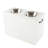 PETMAKER Elevated Dog Bowls with Storage, White